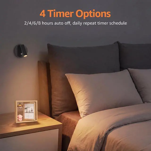 Alt view image 4 of 7 - LED Wireless Spotlights Indoor with Remote Rechargeable Uplights with Timer Dimmable CRI 90+ Picture Light Battery Operated Spot Lights Indoor Accent Uplighting for Plant Reading, 2 Pack