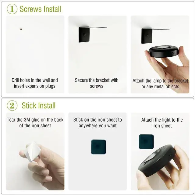 Alt view image 7 of 7 - 3Pack LED Picture Lights for Wall Rechargeable Battery Picture Frame Light with Remote Wireless Magnetic Art Display Light Dimmable&Timer Wall Sconce for Painting Poster Artwork Home Lighting Decor
