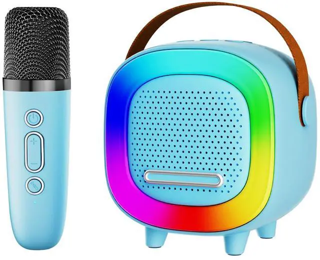 Main image of Mini Karaoke Machine Speaker for Kids Adults, Portable Bluetooth with 1 Wireless Microphones, Children's Day Birthday Gift Ideas for Toys for Teens Boys and Girls Aged 4, 5, 6, 7, 8, 9, 10, 11, 12+