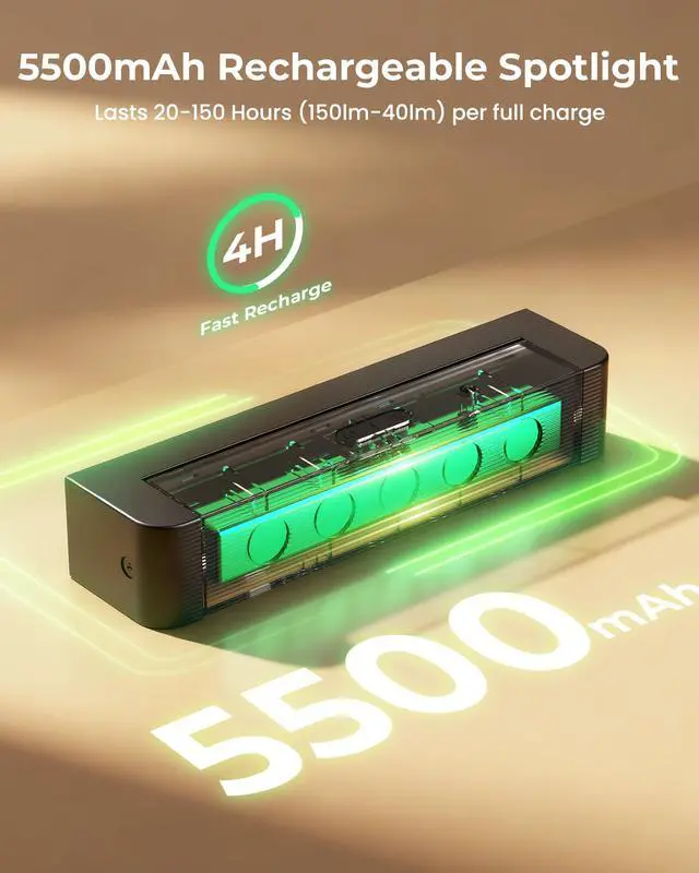 Alt view image 3 of 7 - Spotlights Indoor with Daily Auto Timer, 5500mAh Rechargeable Plant Lights, Wireless Uplighting with Remote, 3CCT & Dimmable, Display Lights for Painting, Artwork, Plants, Accent Lighting