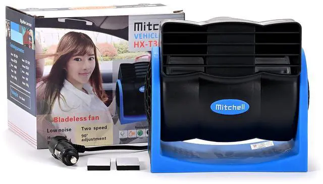 Alt view image 7 of 7 - Car Fans, Electric Air Fan for 12V Vehicle, Sedans, Auto, RV Driver Passenger
