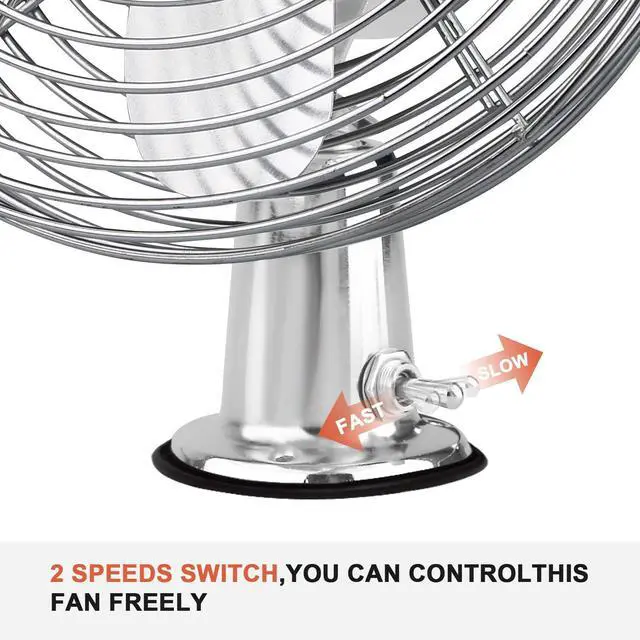Alt view image 5 of 7 - 12V Portable Fan RV | Truck Cooling Heavy Duty 9" Metal Clip-On Car Fan Bus | Boat | Forklift | Car | Camper | Lawn | Mower | Tractor 2-Speed High Velocity Silver