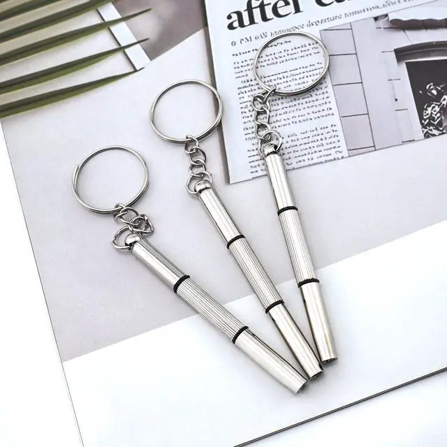Alt view image 7 of 7 - 3 PCS Mini Portable Screwdrivers for Glasses, 3-in-1 Keyring Eyeglasses Repair Kit Flat Head Phillips Hex Handy Tiny Screw Drivers for Sunglasses, Small Electronics