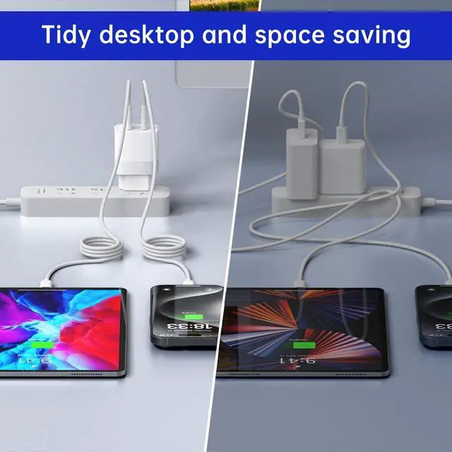 Alt view image 6 of 7 - European Dual USB Type C Fast Charger Europe Travel Adapter Block for Apple iPhone 17 16 15 14 13 12 Pro Max SE iPad Samsung Pixel Moto EU Euro International Wall Plug France Spain Israel 40W PD PPS