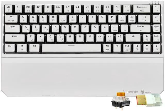 Main image of X1 Pro Wireless Mechanica Keyboard, Tri-Mode Bluetooth/2.4G/USB-C, Hot-Swappable Tactile Switch Gaming Keyboard, Mini Compact White Backlit Keyboards with Wrist Rest - White