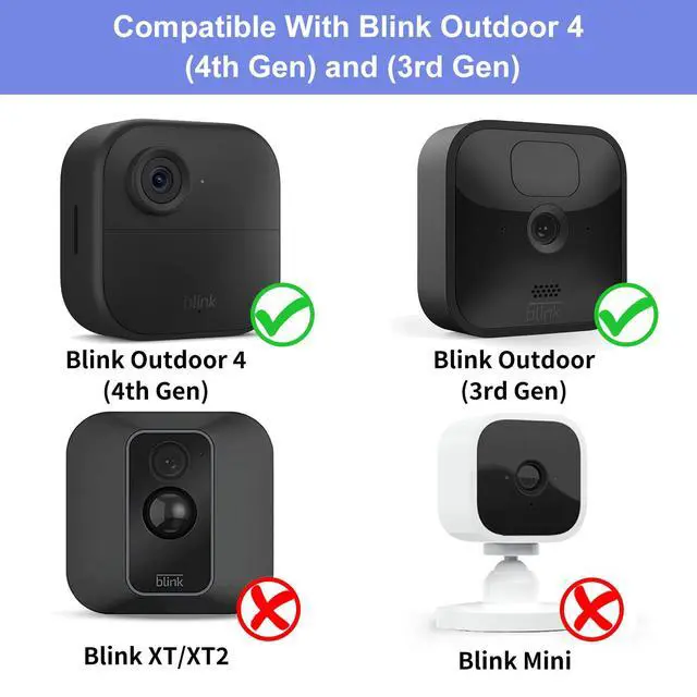 Alt view image 2 of 7 - 3 Pack Wall Mount for Blink Outdoor 4 (4th Gen) and Outdoor (3rd Gen), Weatherproof Protective Housing and 360 Degree Adjustable Mounting Bracket with Blink Sync Module 2 Mount (Black)