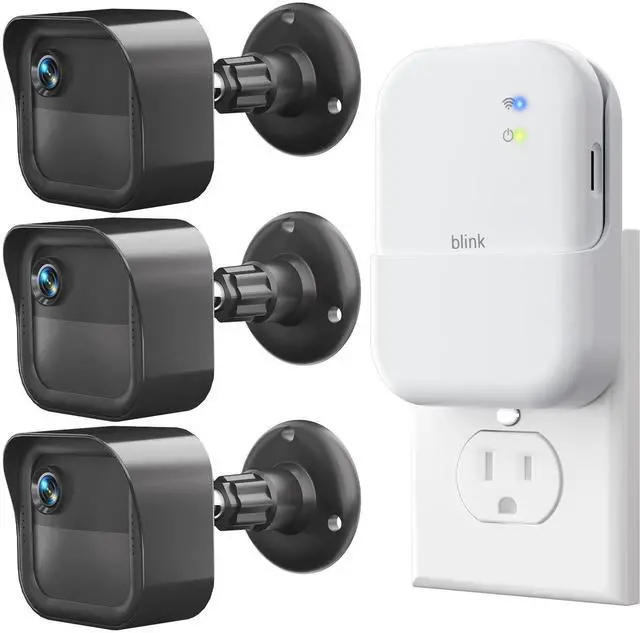 Main image of Outdoor Camera Surveillance Mount for Blink-3 Pack, Weatherproof Protective Housing and 360 Degree Adjustable Mount for Blink Outdoor 4th & 3rd Gen Cam with a Sync Module XR Mount