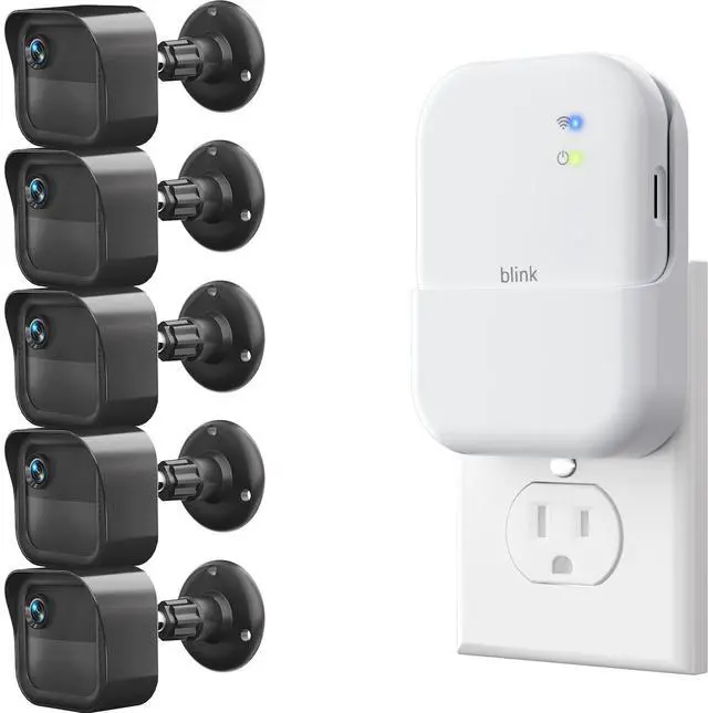 Main image of Outdoor Camera Surveillance Mount for Blink-5 Pack, Weatherproof Protective Housing and 360 Degree Adjustable Mount for Blink Outdoor 4th & 3rd Gen Cam with a Sync Module XR Mount