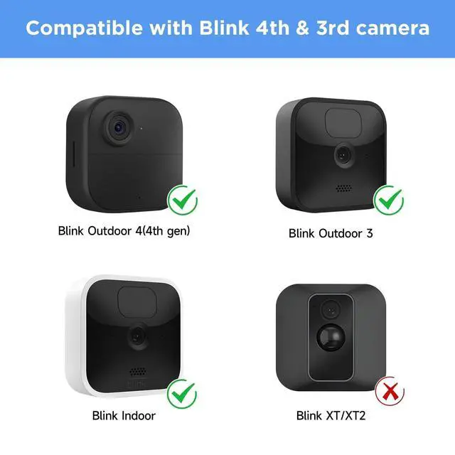 Alt view image 2 of 7 - Blink Outdoor Camera Mount 4th Gen (3 Pack) - 360° Adjustable Weatherproof Bracket with Sync Module Holder for Home Security, Easy Installation (Camera Not Included)