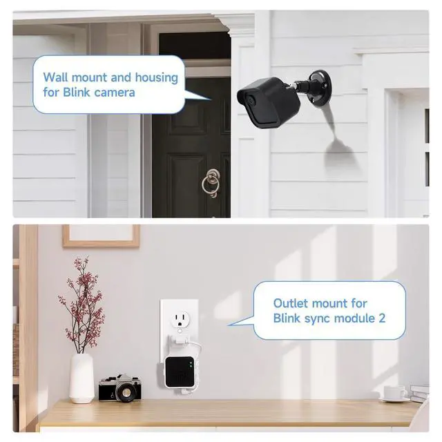 Alt view image 4 of 7 - Blink Outdoor Camera Mount 4th Gen (3 Pack) - 360° Adjustable Weatherproof Bracket with Sync Module Holder for Home Security, Easy Installation (Camera Not Included)