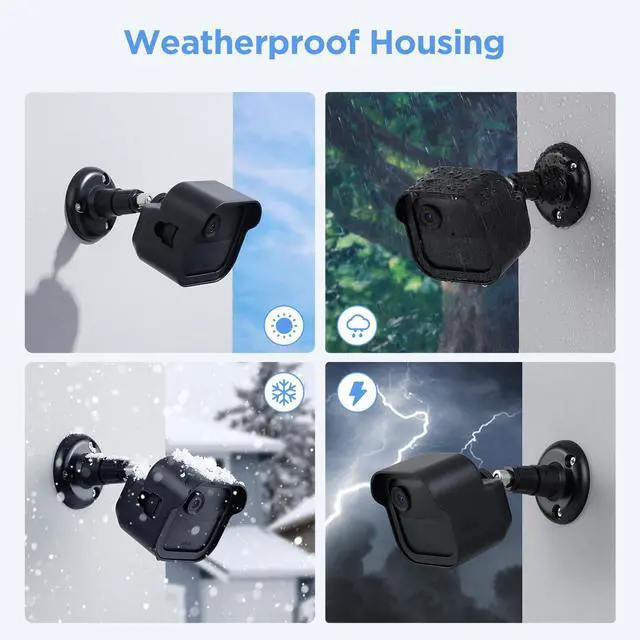 Alt view image 7 of 7 - Blink Outdoor Camera Mount 4th Gen (3 Pack) - 360° Adjustable Weatherproof Bracket with Sync Module Holder for Home Security, Easy Installation (Camera Not Included)