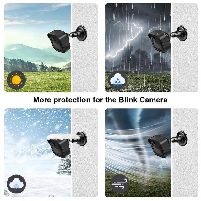 Alt view image 5 of 7 - All-new Blink Outdoor Camera Mount for Blink Outdoor 4/ 3rd Gen/Outdoor 2K+ Camera, 360 Degree Adjustable Wall Mount with Blink Sync Module Wall Mount, Blink Camera Not Included (3Pack, Black)