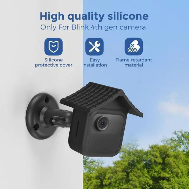 Alt view image 3 of 7 - Silicone Cover for Blink Outdoor 4(4th Gen) Blink Outdoor 2K+, Weatherproof Silicone Cover Skin Provides Full Camera Protection, for All-New Blink Outdoor 4 Home Security Camera,3 Pack