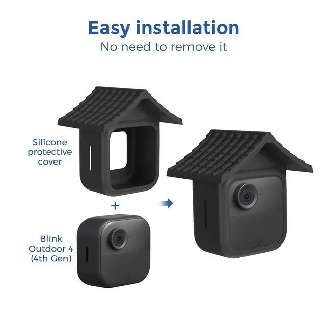 Alt view image 5 of 7 - Silicone Cover for Blink Outdoor 4(4th Gen) Blink Outdoor 2K+, Weatherproof Silicone Cover Skin Provides Full Camera Protection, for All-New Blink Outdoor 4 Home Security Camera,3 Pack