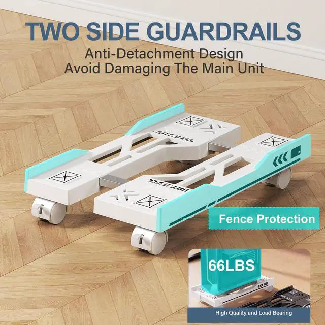Alt view image 6 of 7 - Adjustable Computer Tower Stand, Mobile PC Stand for Floor with 4 Locking Caster Wheels Fits Most PC, Under Desk CPU Holder for Office, Gamers and Students (White)