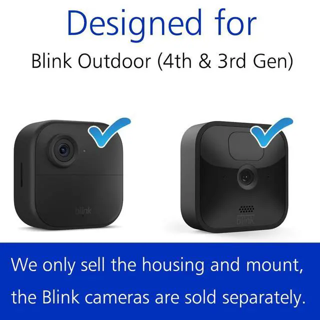 Alt view image 3 of 7 - All-New Blink Outdoor 4 Camera Wall Mount, Weatherproof Protective Housing and 360° Adjustable Mount with Blink Sync Module 2 Mount for 4th 3rd Gen - Blink Camera Not Included (3 Pack, Black)