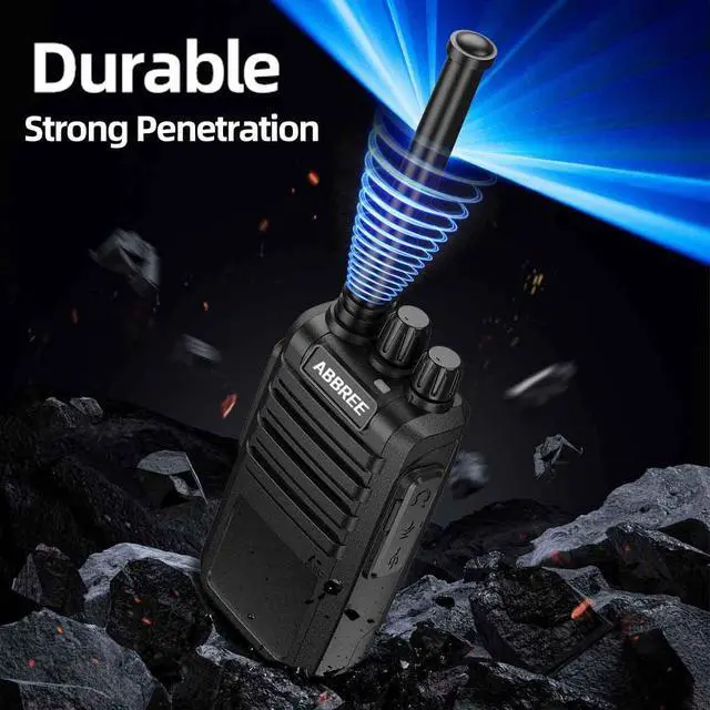 Alt view image 4 of 7 - Walkie Talkies Long Range for Adults with Earpieces,Rechargeable Portable Family Walky Talky Handheld VOX Two Way Radios With1500mAh Battery and USB-C Charger for Hiking Camping Cruise,4 Pack