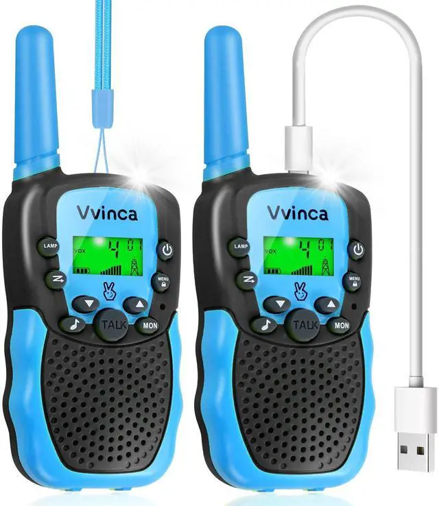 Main image of Walkie Talkies Toys for Ages 5-7, Rechargeable Walkie Talkie Gifts for 3-12 Year Old Boy Girl with Flashlight 22CH 2 Way Radio 3 Mile Long Range for Adventure Game Camping Outdoor Hiking