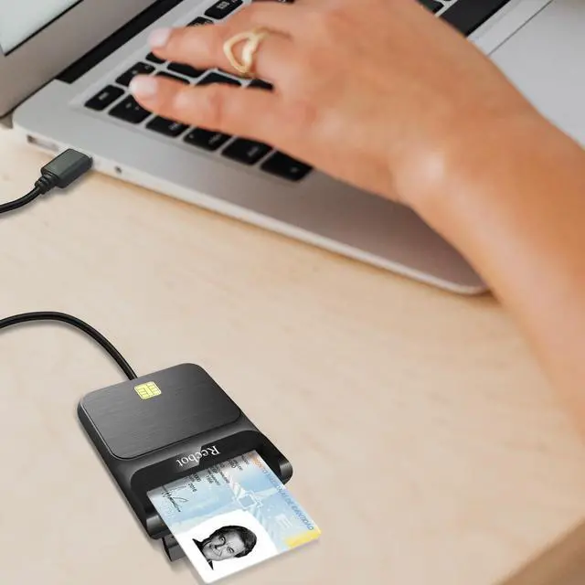 Alt view image 7 of 7 - CAC Reader Military, CAC Card Reader Military, DOD Military USB Common Access CAC Smart Card Reader, Compatible with Windows, Mac OS and Linux