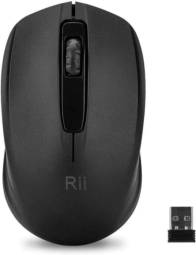 Alt view image 3 of 6 - Wireless Mouse,2.4G Portable Computer Mice for PC, Laptop, Windows,Office Included Wireless USB dongle (Black+Pink)