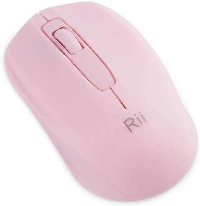 Alt view image 4 of 6 - Wireless Mouse,2.4G Portable Computer Mice for PC, Laptop, Windows,Office Included Wireless USB dongle (Black+Pink)