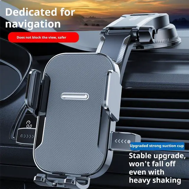 Alt view image 2 of 7 - Car Phone Holder Mount Phone Mount for Car Windshield Dashboard Air Vent Universal Hands Free Automobile Cell Phone Holder Fit for iPhone 17 Pro Max 16 15 14 13 Android