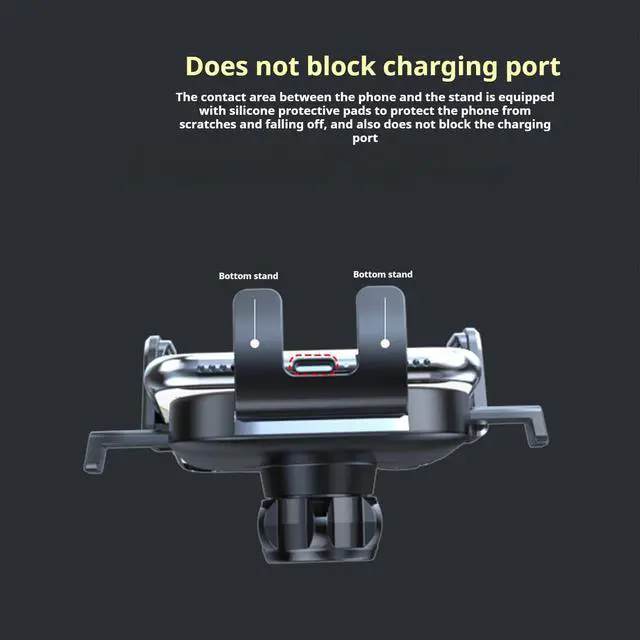 Alt view image 7 of 7 - Car Phone Holder Mount Phone Mount for Car Windshield Dashboard Air Vent Universal Hands Free Automobile Cell Phone Holder Fit for iPhone 17 Pro Max 16 15 14 13 Android