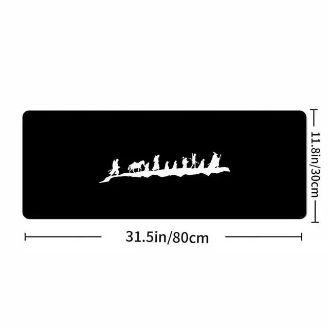 Alt view image 2 of 2 - Gaming Mouse Pad 80x30cm Large Extended Desk Mat with Non-Slip Rubber Base, Smooth Surface & Stitched Edges for Work and Play