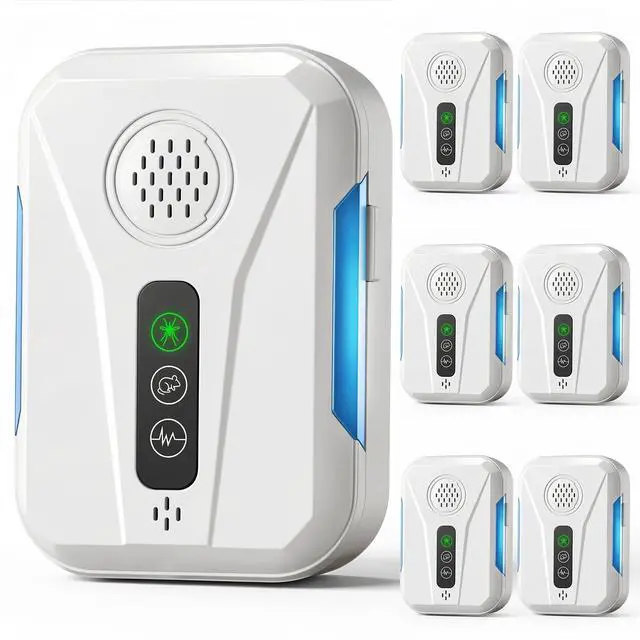 Main image of 2026 Upgraded Ultrasonic Pest Control Repeller, Mouse Repellent Indoor for Mice Bug Roach Ant Mosquito Insect Deterrent, Rodent Repellent Plug in for Home Office Warehouse, 3 Mode Switching, 6 Packs