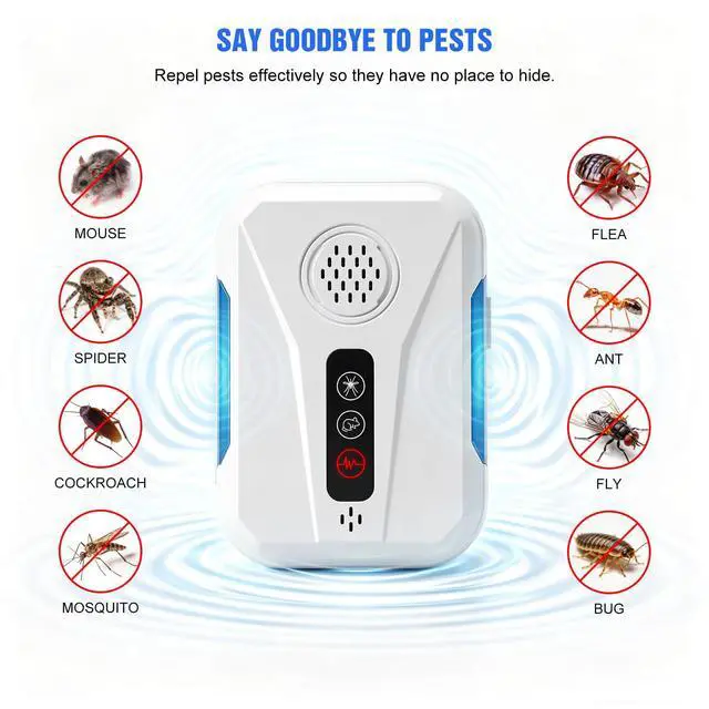 Alt view image 3 of 7 - 2026 Upgraded Ultrasonic Pest Control Repeller, Mouse Repellent Indoor for Mice Bug Roach Ant Mosquito Insect Deterrent, Rodent Repellent Plug in for Home Office Warehouse, 3 Mode Switching, 6 Packs