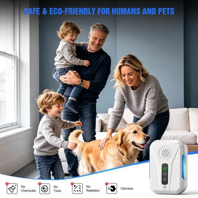 Alt view image 5 of 7 - 2026 Upgraded Ultrasonic Pest Control Repeller, Mouse Repellent Indoor for Mice Bug Roach Ant Mosquito Insect Deterrent, Rodent Repellent Plug in for Home Office Warehouse, 3 Mode Switching, 6 Packs