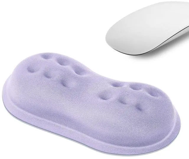 Main image of Mouse Wrist Rest, Soft Mouse Wrist Support Pad with Memory Foam, Non-Slip Base (Periwinkle Color)