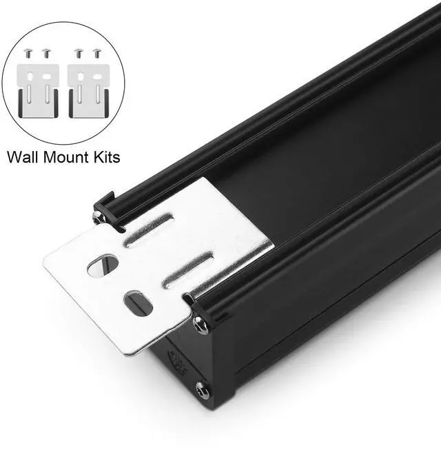 Alt view image 4 of 7 - Long Heavy Duty Metal Power Strip, 16 Outlet Large Industrial Multi Wide Strip for Garage Workshop, Extension Cord with Multiple Outlets, 15A, 125V, 1875W. 15 FT, Black.