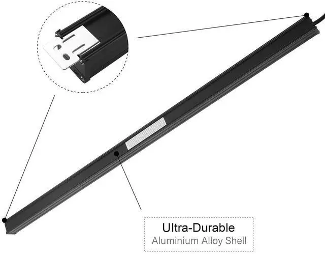 Alt view image 5 of 7 - Long Heavy Duty Metal Power Strip, 16 Outlet Large Industrial Multi Wide Strip for Garage Workshop, Extension Cord with Multiple Outlets, 15A, 125V, 1875W. 15 FT, Black.