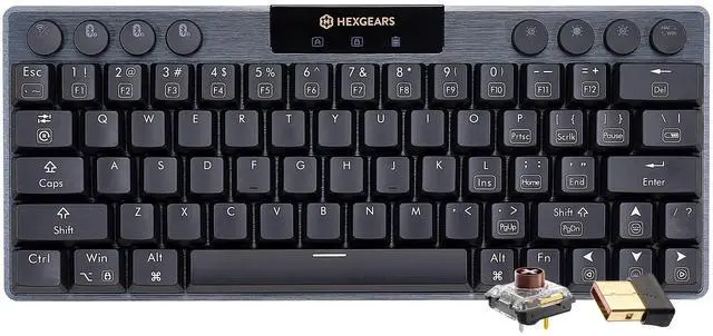 Main image of A1 Low Profile Wireless Mechanical Keyboard - 60% Compact TKL, Bluetooth 5.0/2.4GHz/Wired USB C Hot Swappable Tactile Switch, RGB Backlit Mini Portable Gaming Keyboard Aluminum for PC/MAC