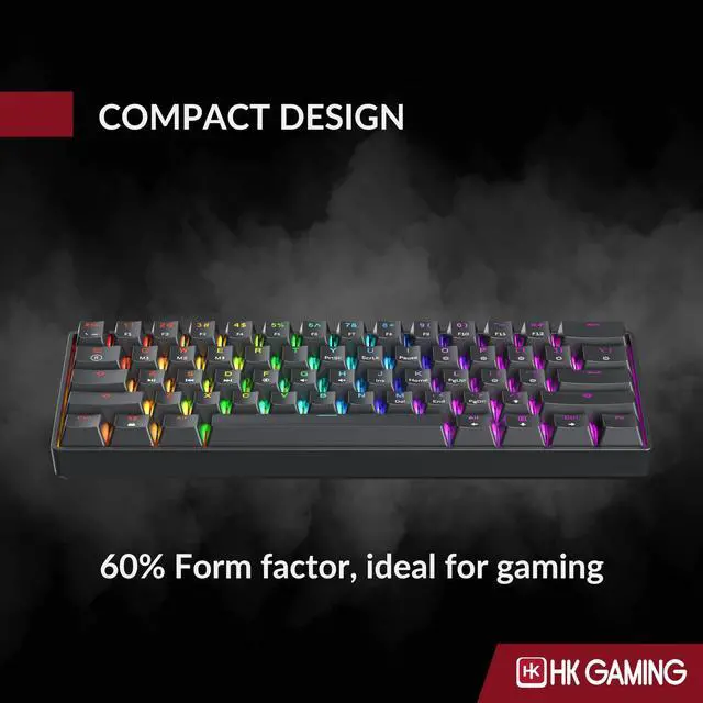 Alt view image 6 of 7 - GK61 SE 60% | Mechanical Gaming Keyboard | 61 Keys Multi Color RGB LED Backlit for PC/Mac Gamer | US Layout (Black, Mechanical Brown)