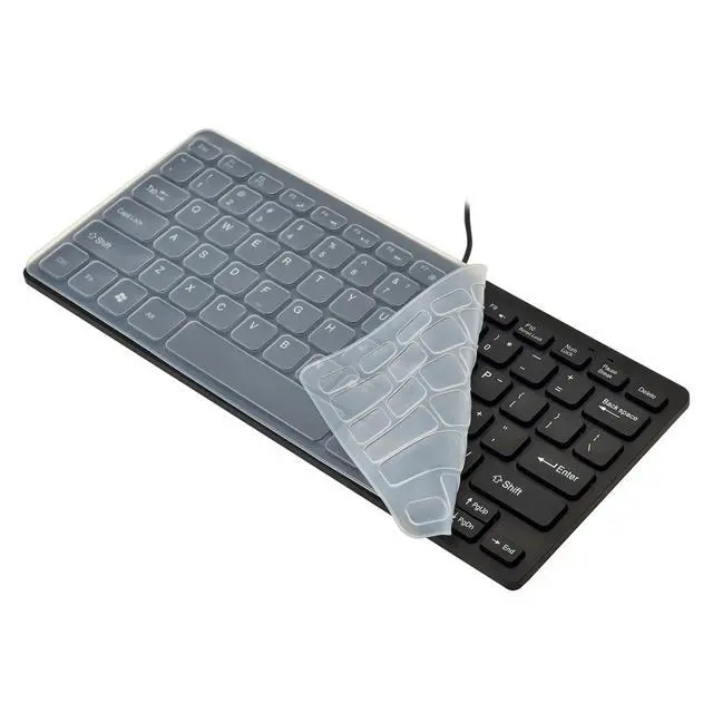 Alt view image 4 of 7 - Wired Mini Keyboard and Mouse Combo - with Keyboard Cover USB 60% Keyboard for Windows, PC, Laptop