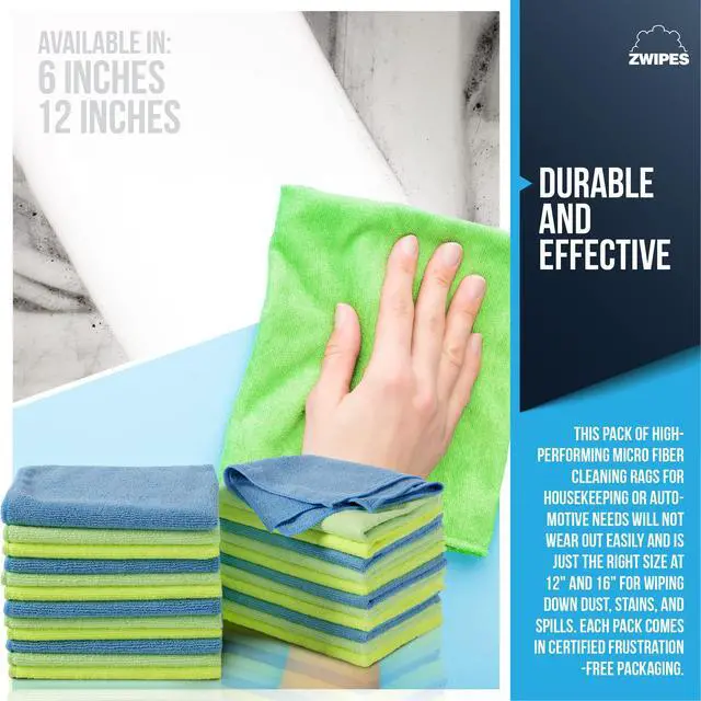 Alt view image 3 of 5 - 735 Microfiber Towel Cleaning Cloths, 12 Pack