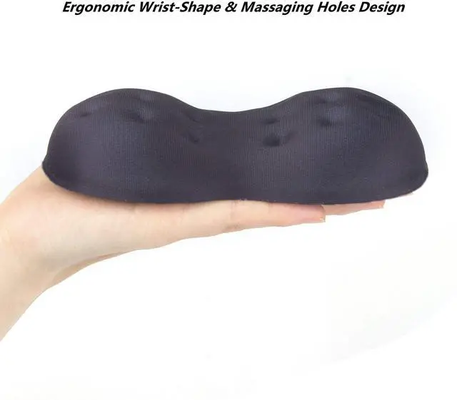 Alt view image 2 of 7 - Deluxe Ergonomic Mouse Wrist Rest Guard - Soft Memory Foam Wrist Elbow Support Cushion Pad for Computer Laptop Office Work PC Gaming Mouse