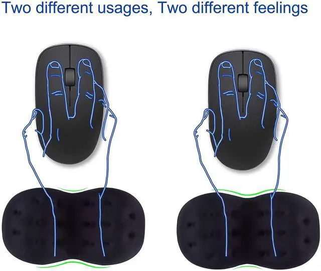 Alt view image 4 of 7 - Deluxe Ergonomic Mouse Wrist Rest Guard - Soft Memory Foam Wrist Elbow Support Cushion Pad for Computer Laptop Office Work PC Gaming Mouse