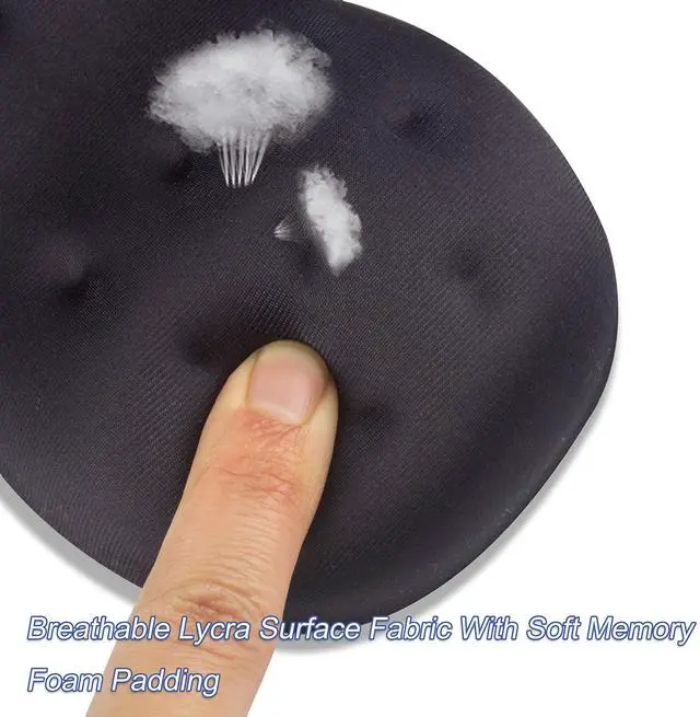 Alt view image 6 of 7 - Deluxe Ergonomic Mouse Wrist Rest Guard - Soft Memory Foam Wrist Elbow Support Cushion Pad for Computer Laptop Office Work PC Gaming Mouse