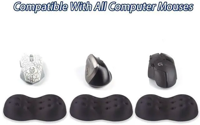 Alt view image 7 of 7 - Deluxe Ergonomic Mouse Wrist Rest Guard - Soft Memory Foam Wrist Elbow Support Cushion Pad for Computer Laptop Office Work PC Gaming Mouse