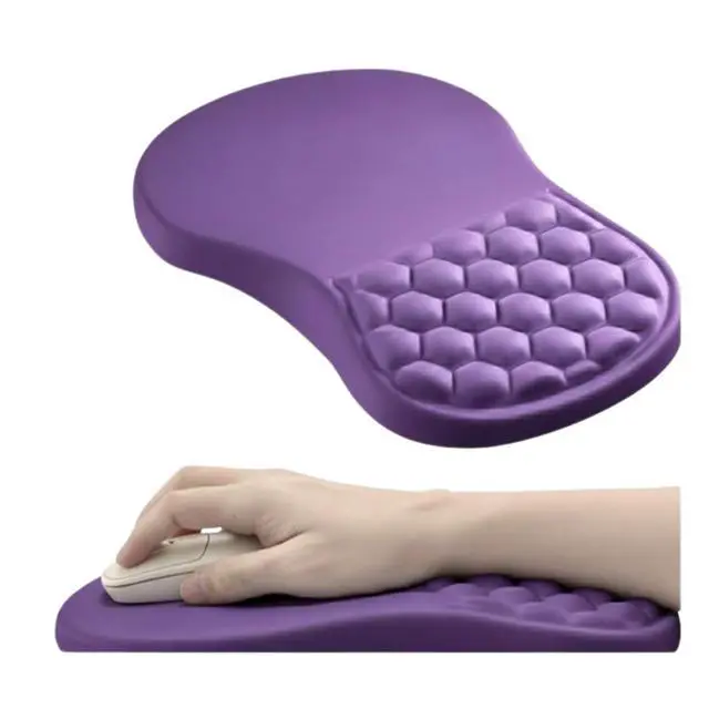 Main image of Ergonomic Mouse Pad with Wrist Support, Memory Foam Wrist Rest for Carpal Tunnel & Wrist Pain Relief, Non-Slip Rubber Base, Comfortable Gaming Mousepad for Computer, Laptop, Office & Home