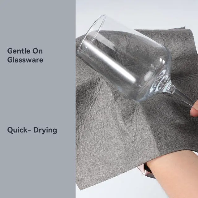 Alt view image 5 of 7 - 6 Pack Thickened Magic Cleaning Cloths, 30x30cm Reusable Microfiber Cleaning Rags, Lint-Free Streak-Free Cloth for Windows, Glass, Mirrors, Kitchen, Car