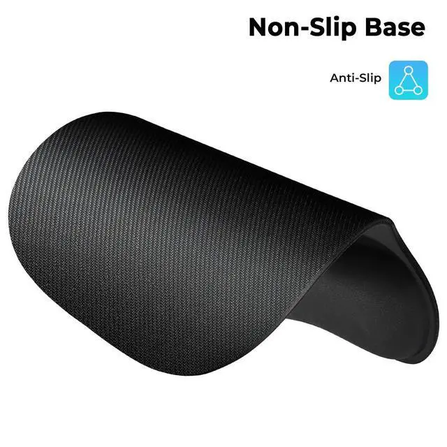 Alt view image 7 of 7 - Ergonomic Mouse Pad with Wrist Support, Mousepad with Memory Foam Wrist Rest and Non-Slip Base for Computer, Cafe, Home & Office, 9.64 x 8.26 in Office Desk Accessories