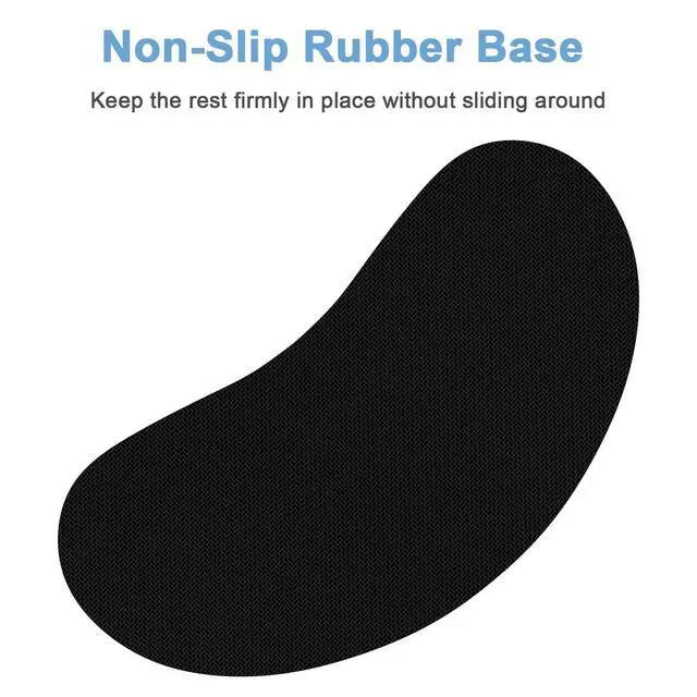 Alt view image 5 of 7 - Mouse Wrist Rest, Ergonomic Memory Foam Mouse Wrist for Computer Desk Mats Support, Hand Rest Pad Cushion for Gaming, Office, Laptop, Men, Women, Pain Relief & Easy Typing, Rose Pink