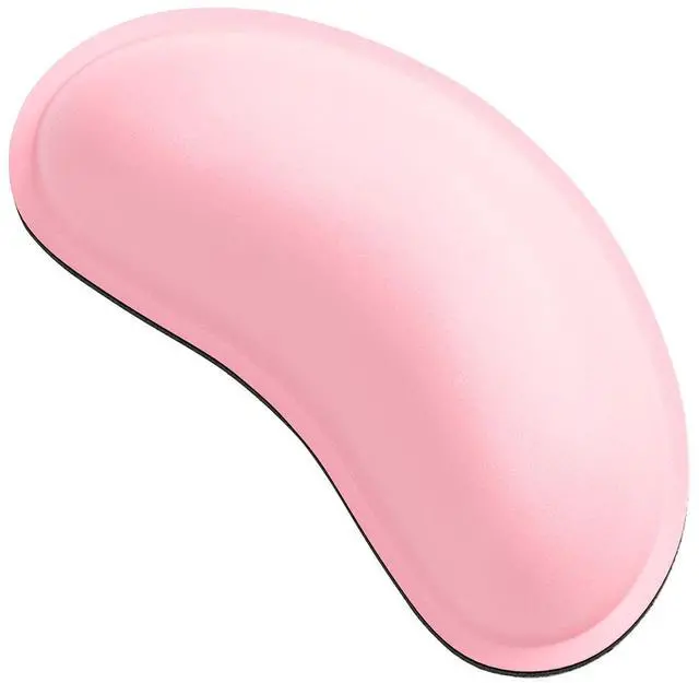 Main image of Mouse Wrist Rest, Ergonomic Memory Foam Mouse Wrist for Computer Desk Mats Support, PU Leather Hand Rest Pad Cushion for Gaming, Laptop, Men, Women, Pain Relief & Easy Typing, Pink