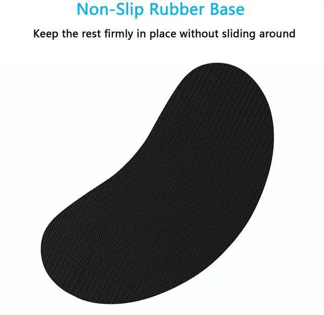 Alt view image 4 of 7 - Mouse Wrist Rest, Ergonomic Memory Foam Mouse Wrist for Computer Desk Mats Support, PU Leather Hand Rest Pad Cushion for Gaming, Laptop, Men, Women, Pain Relief & Easy Typing, Pink