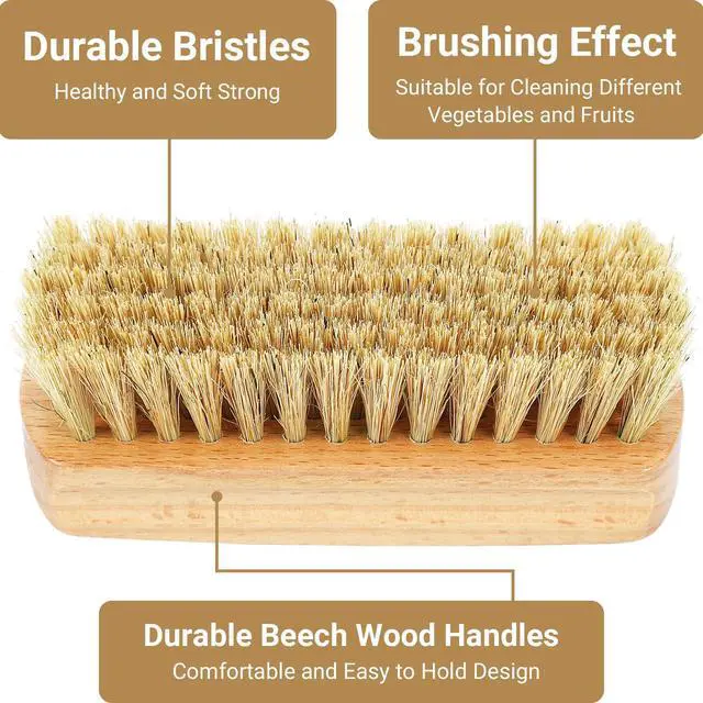 Alt view image 3 of 7 - Vegetable Brush,Veggie Wash Brushes Potato Brush Cleaning Brush for Potato Carrot Cucumber and Fruits Vegetable Brush Scrubber for Food