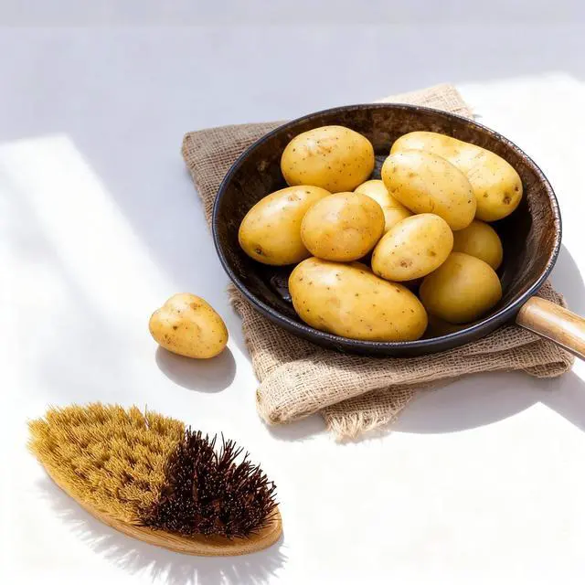 Alt view image 6 of 7 - Potato Scrubber Brush Vegetable Brush Scrubber for Food,Potato Brush Soft Wash Scrubber